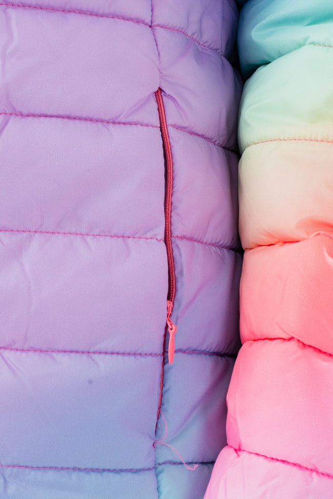 HYPE RAINBOW GIRLS PUFFER JACKET