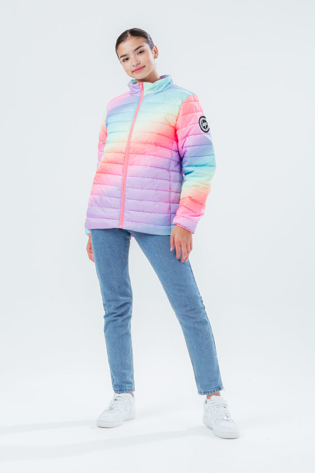 HYPE RAINBOW GIRLS PUFFER JACKET