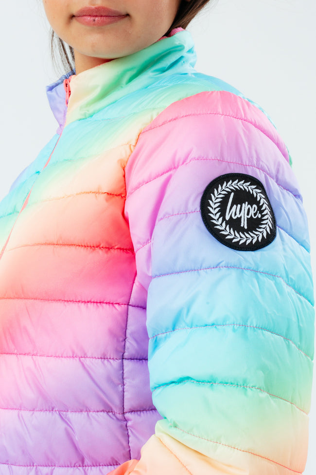 HYPE RAINBOW GIRLS PUFFER JACKET