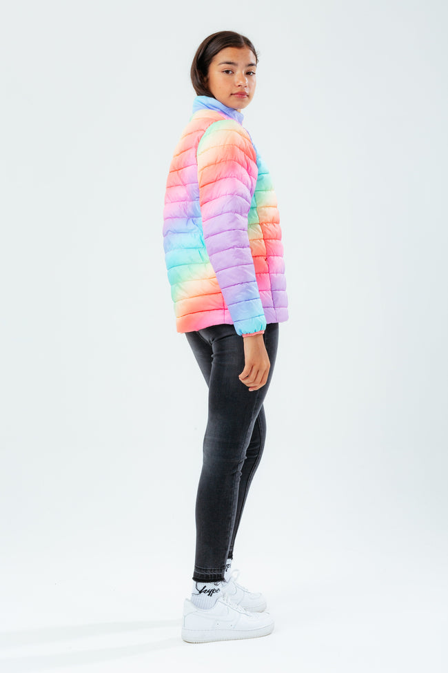 HYPE RAINBOW GIRLS PUFFER JACKET