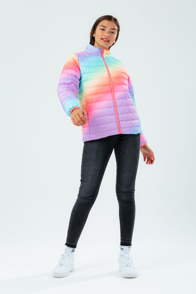 HYPE RAINBOW GIRLS PUFFER JACKET