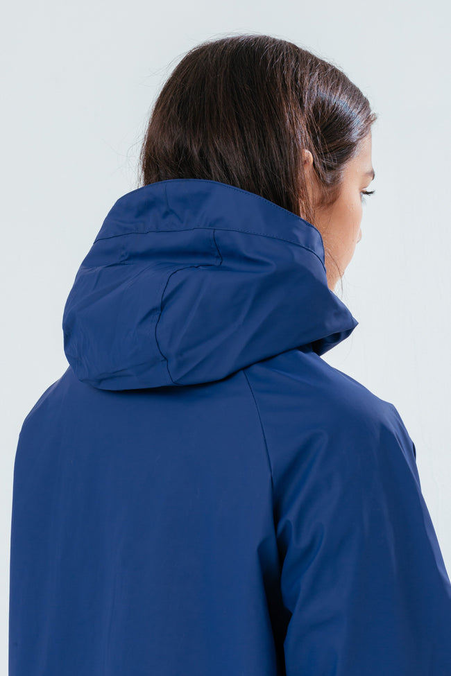 HYPE NAVY SCRIPT GIRLS RAIN COAT