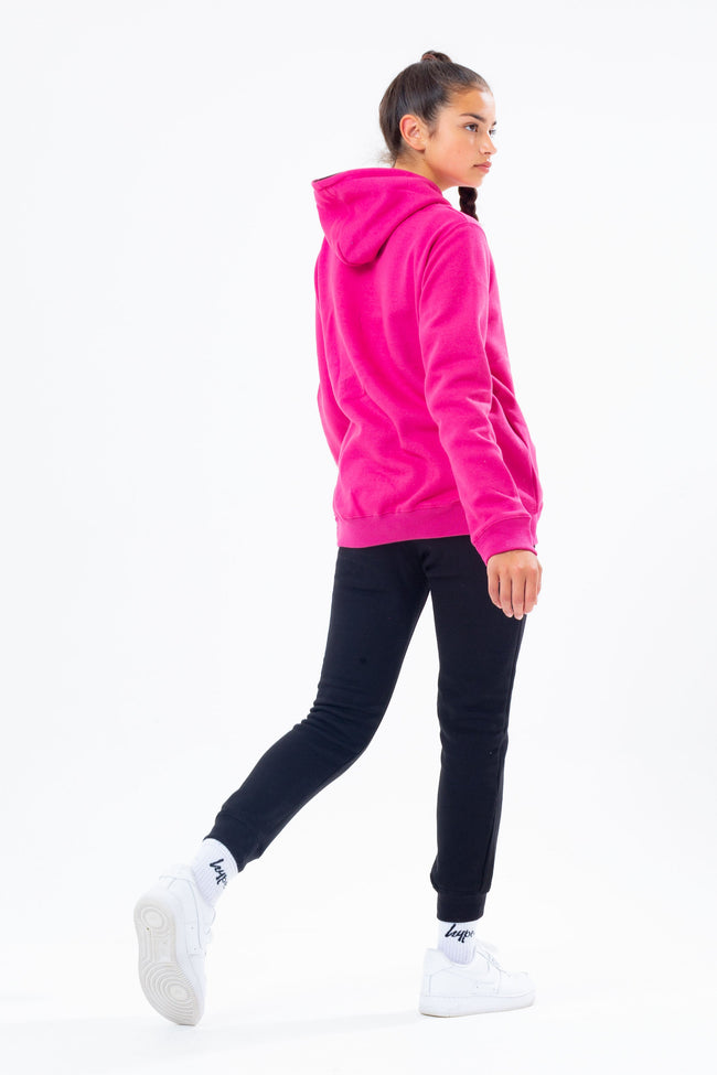 HYPE PINK HOODIE BLACK KIDS JOGGER SET