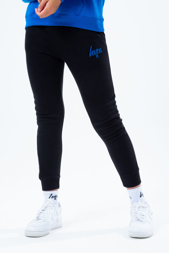 HYPE BLUE HOODIE BLACK KIDS JOGGER SET