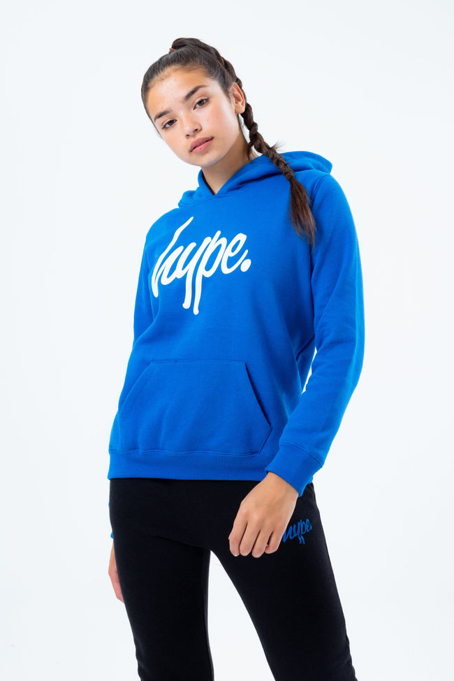 HYPE BLUE HOODIE BLACK KIDS JOGGER SET