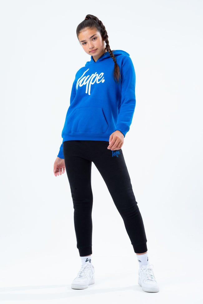 HYPE BLUE HOODIE BLACK KIDS JOGGER SET