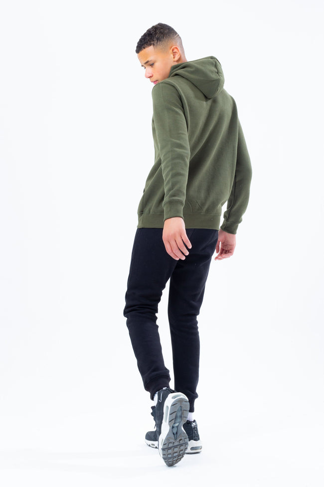 HYPE KHAKI HOODIE AND BLACK KIDS JOGGER SET