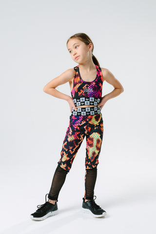 HYPE X RIVER ISLAND PINK ANIMAL KIDS LEGGINGS