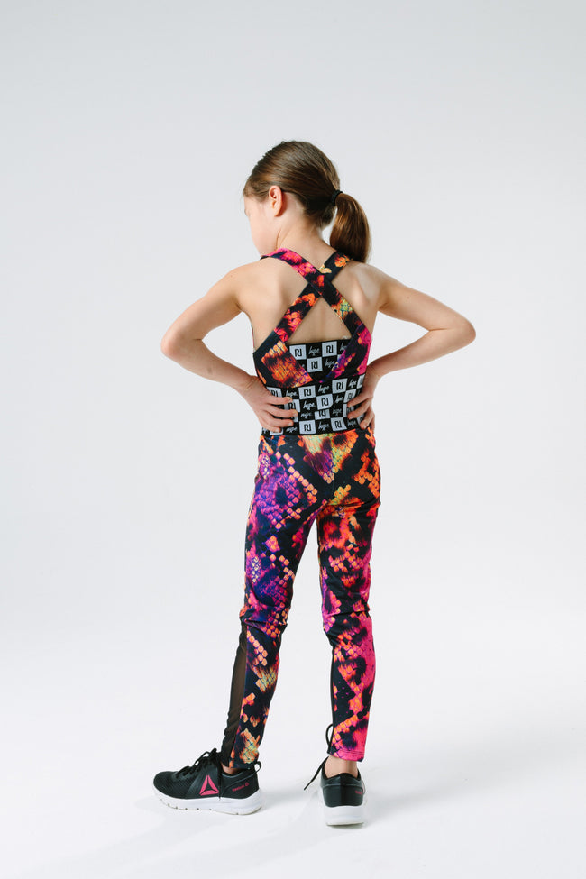 HYPE X RIVER ISLAND PINK ANIMAL KIDS LEGGINGS