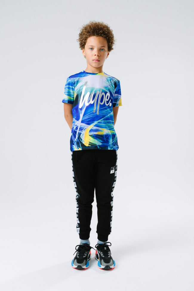 Hype X River Island Blue Strobe Kids T-Shirt