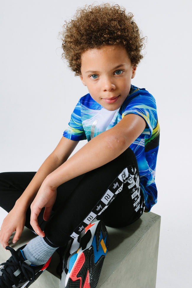 Hype X River Island Blue Strobe Kids T-Shirt