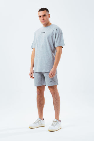 HYPE GREY MARL MEN'S OVERSIZED T-SHIRT