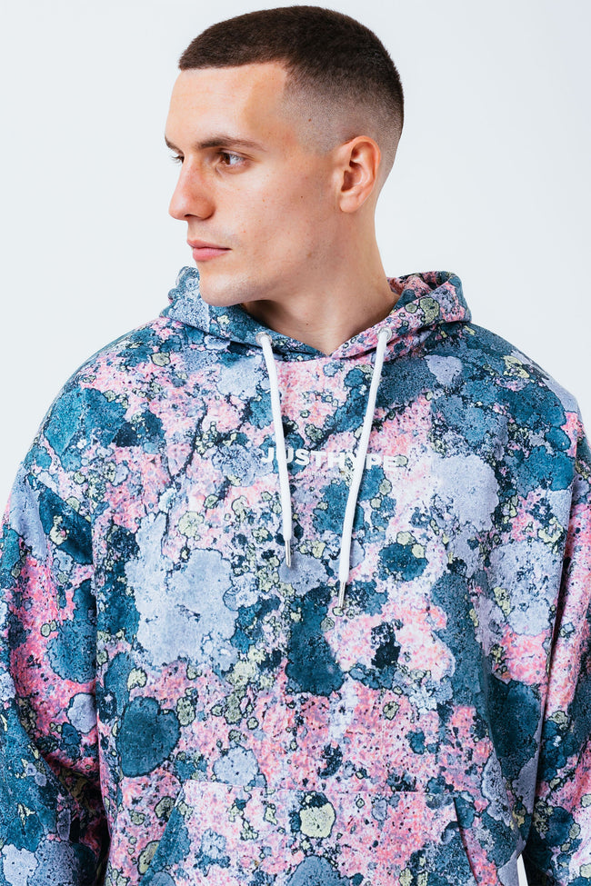 HYPE PASTEL ROCK MEN'S OVERSIZED PULLOVER HOODIE