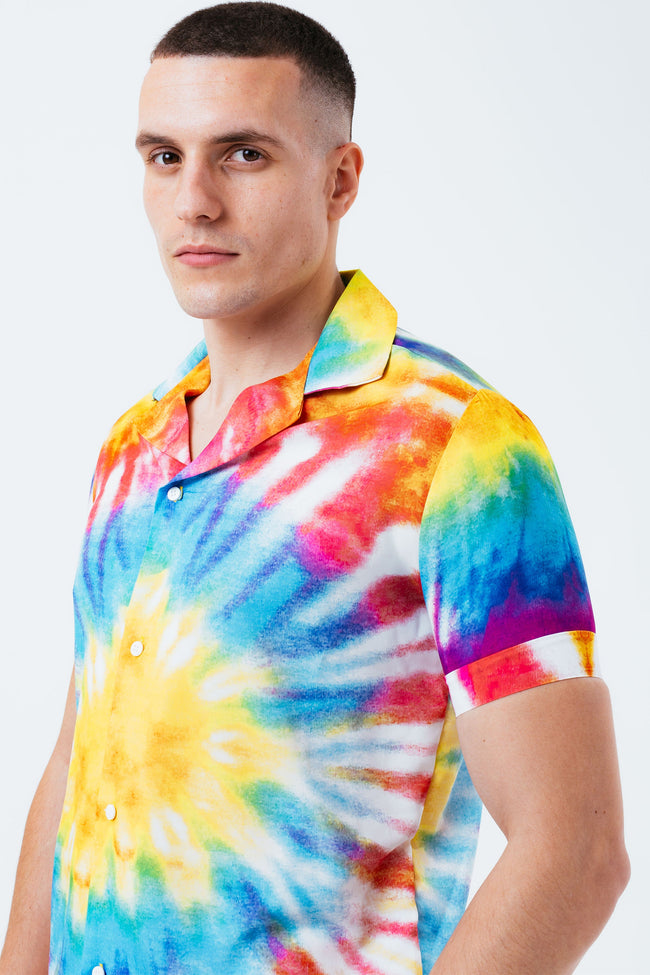 HYPE TIE DYE MEN'S RESORT SHIRT