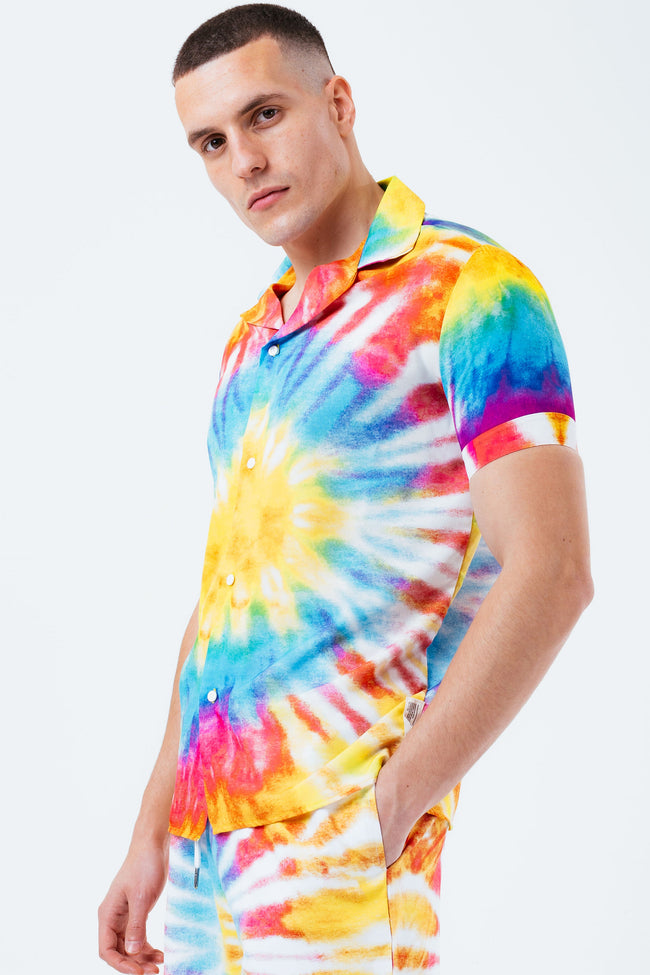 HYPE TIE DYE MEN'S RESORT SHIRT