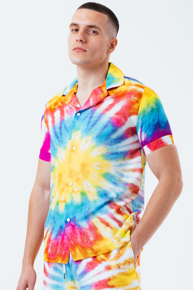 HYPE TIE DYE MEN'S RESORT SHIRT