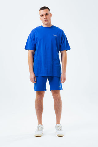 HYPE ROYAL BLUE MEN'S OVERSIZED T-SHIRT