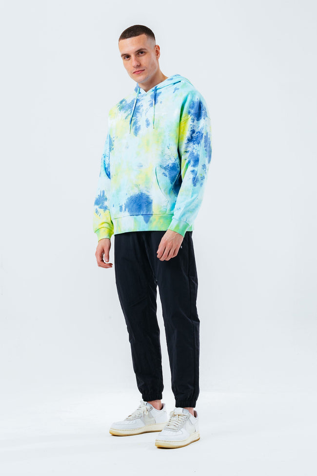 HYPE TROPIC DYE MEN'S OVERSIZED PULLOVER HOODIE