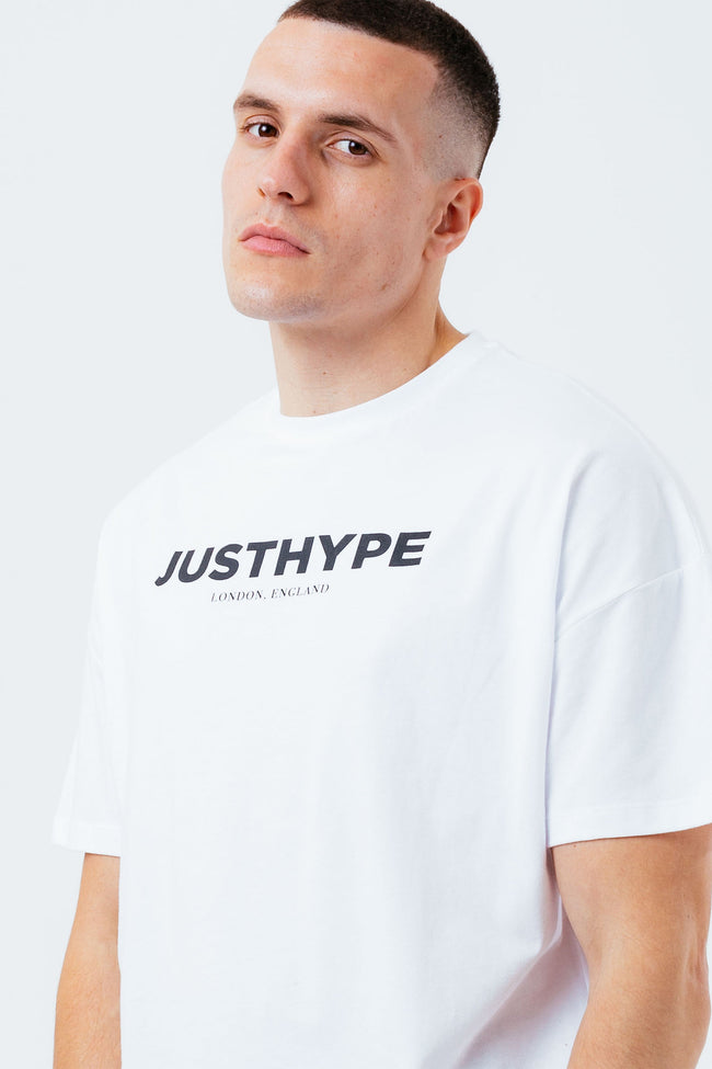 HYPE WHITE JH MEN'S OVERSIZED T-SHIRT