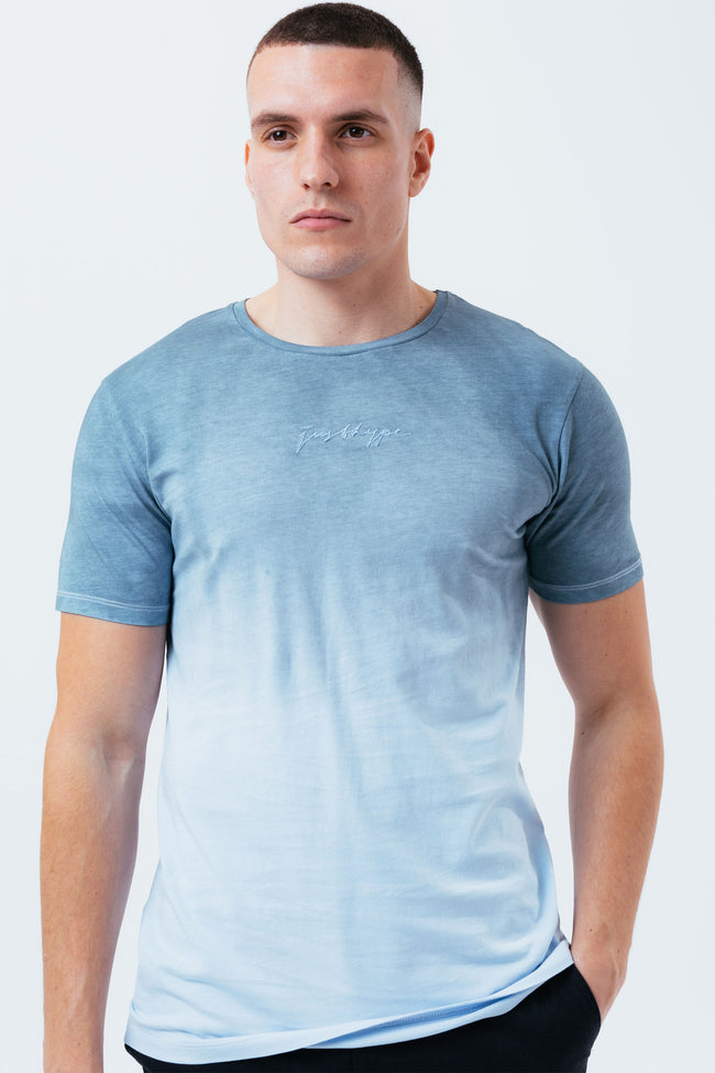 HYPE BLUE DIP DYE MEN'S T-SHIRT