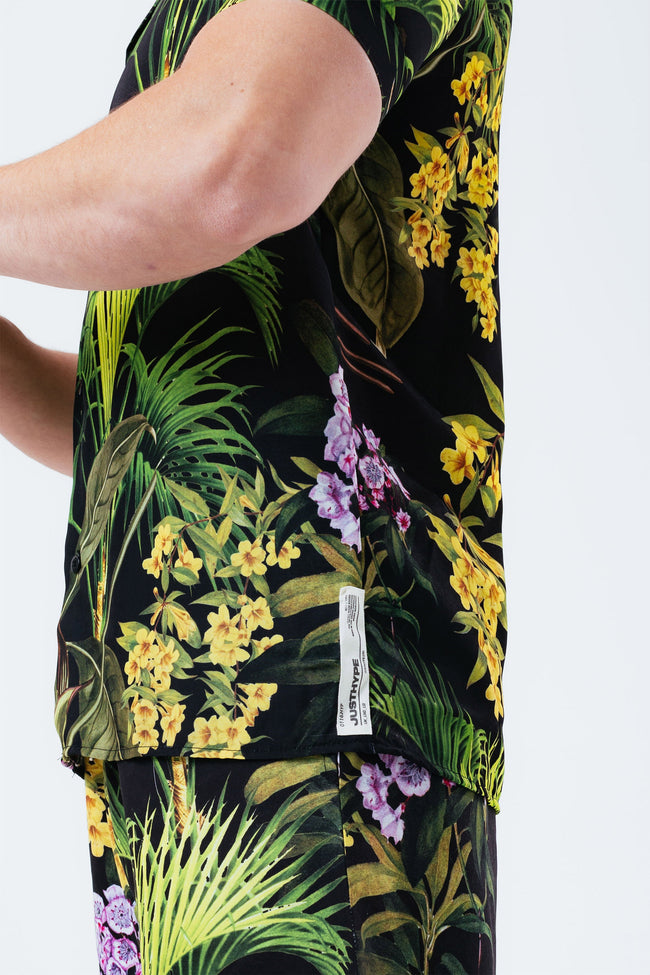 HYPE JUNGLE FLOWER MEN'S RESORT SHIRT