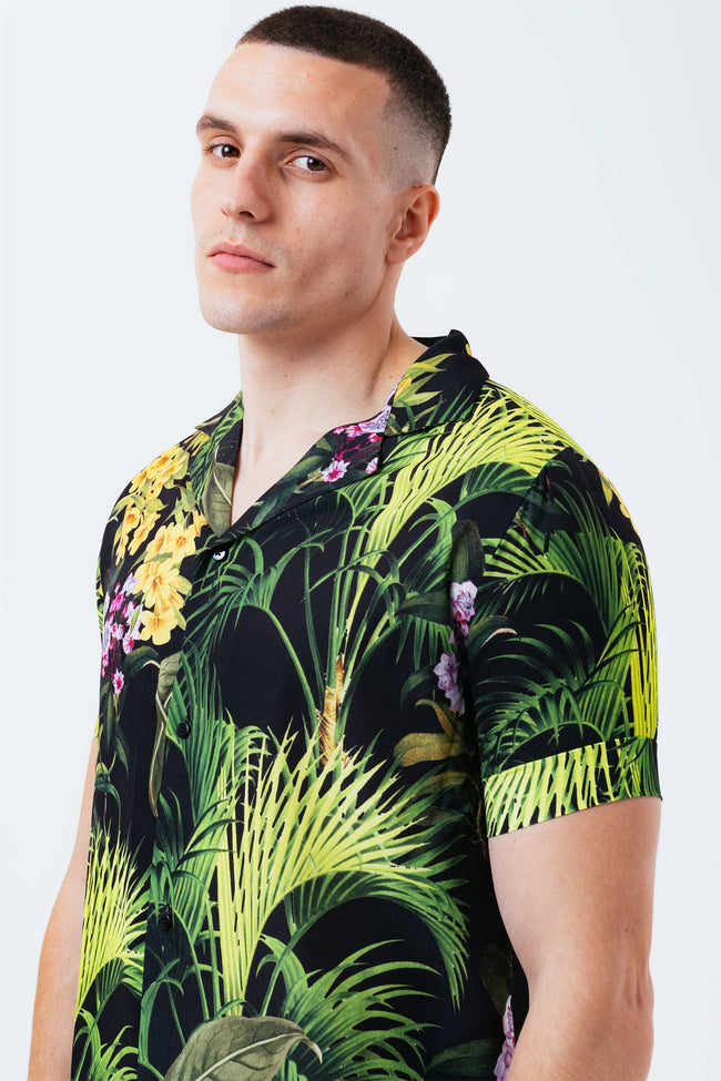 HYPE JUNGLE FLOWER MEN'S RESORT SHIRT