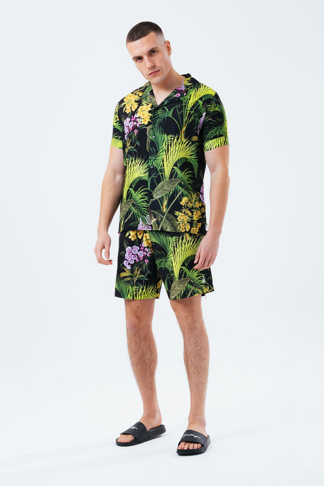 HYPE JUNGLE FLOWER MEN'S RESORT SHIRT