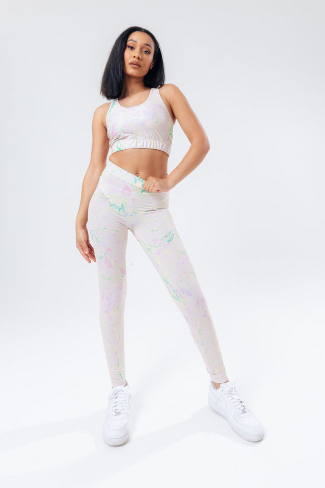 HYPE LEMON MARBLE WOMEN'S LEGGINGS