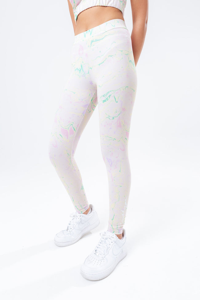 HYPE LEMON MARBLE WOMEN'S LEGGINGS