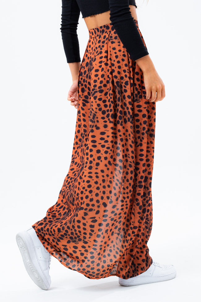 HYPE BRONZE DALMATIAN WOMEN'S MIDI SKIRT