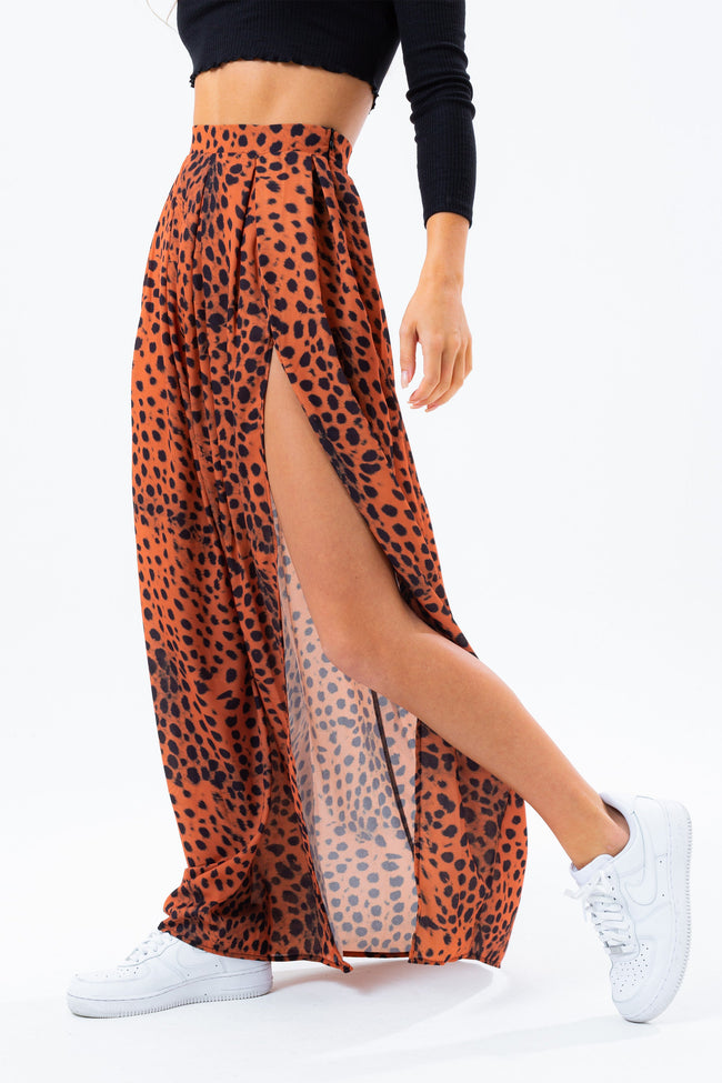 HYPE BRONZE DALMATIAN WOMEN'S MIDI SKIRT