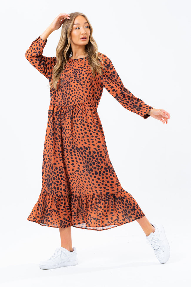 HYPE BRONZE DALMATIAN WOMEN'S OMOROSE DRESS