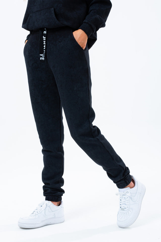 HYPE BLACK VINTAGE WOMEN'S BAGGY FIT JOGGERS