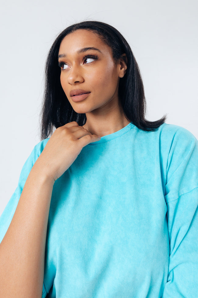 HYPE TEAL VINTAGE WOMEN'S BOXY FIT T-SHIRT