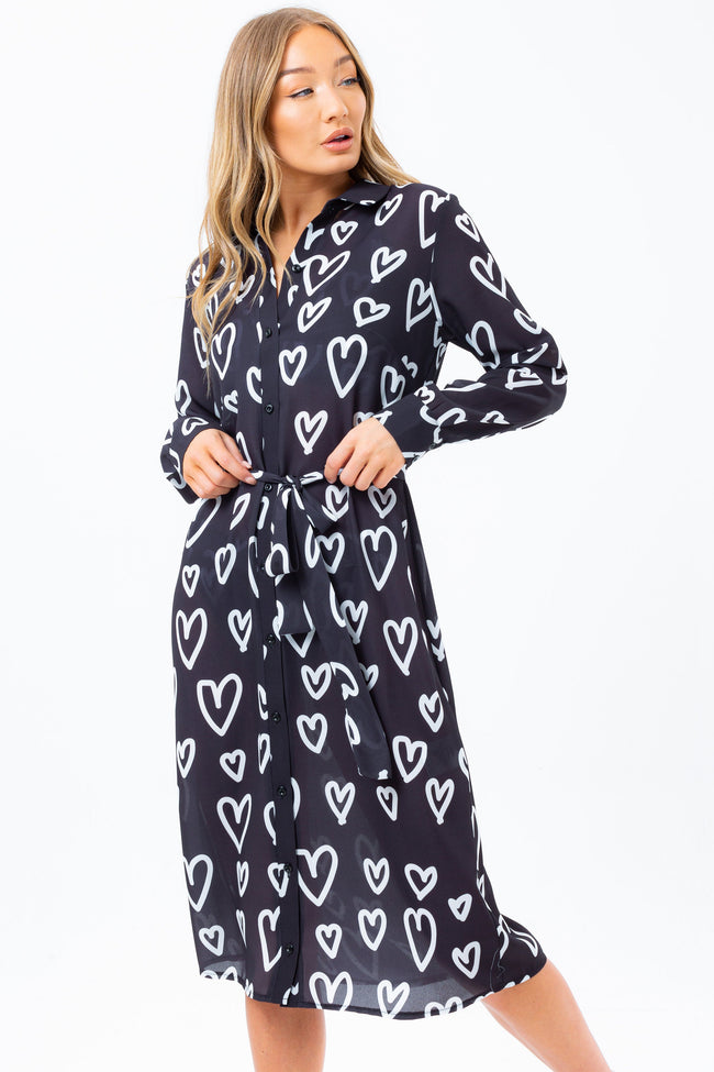 HYPE HEARTS WOMEN'S SHIRT DRESS