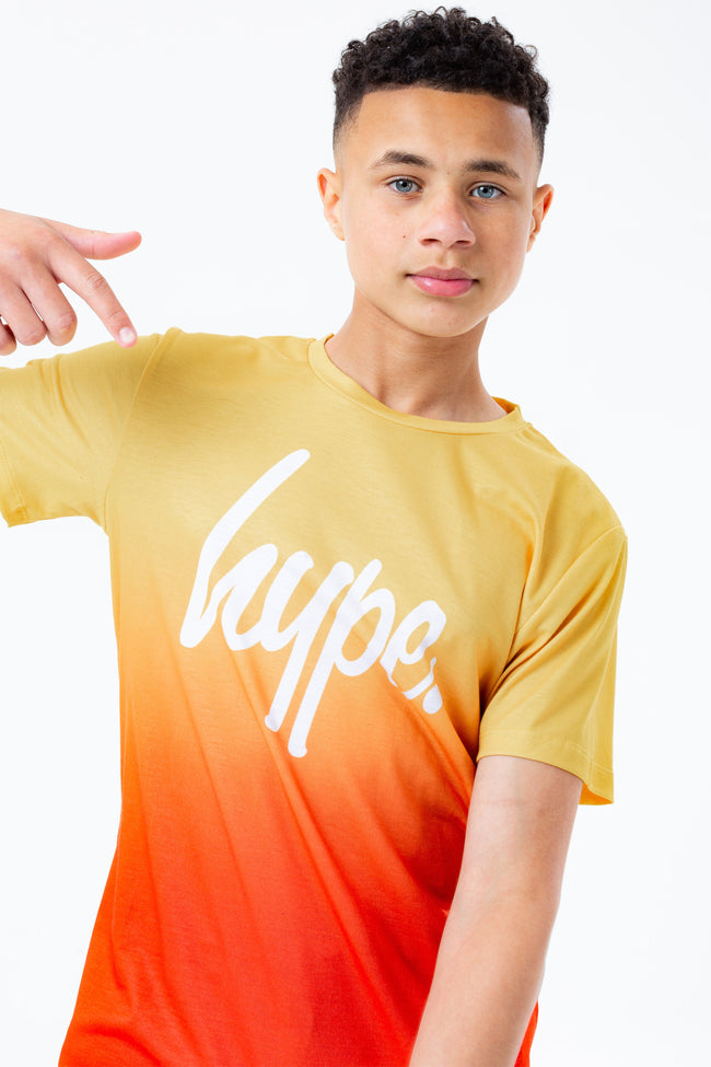 HYPE SUNSET MULTI FADE BOYS TEE