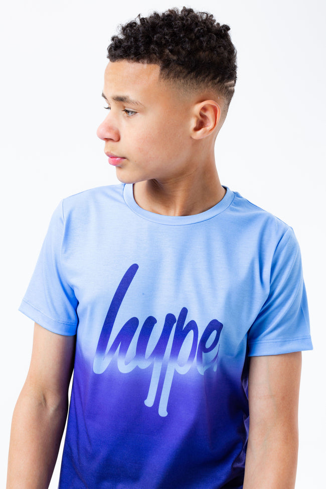 HYPE BLUE COLOUR FADE KIDS TEE