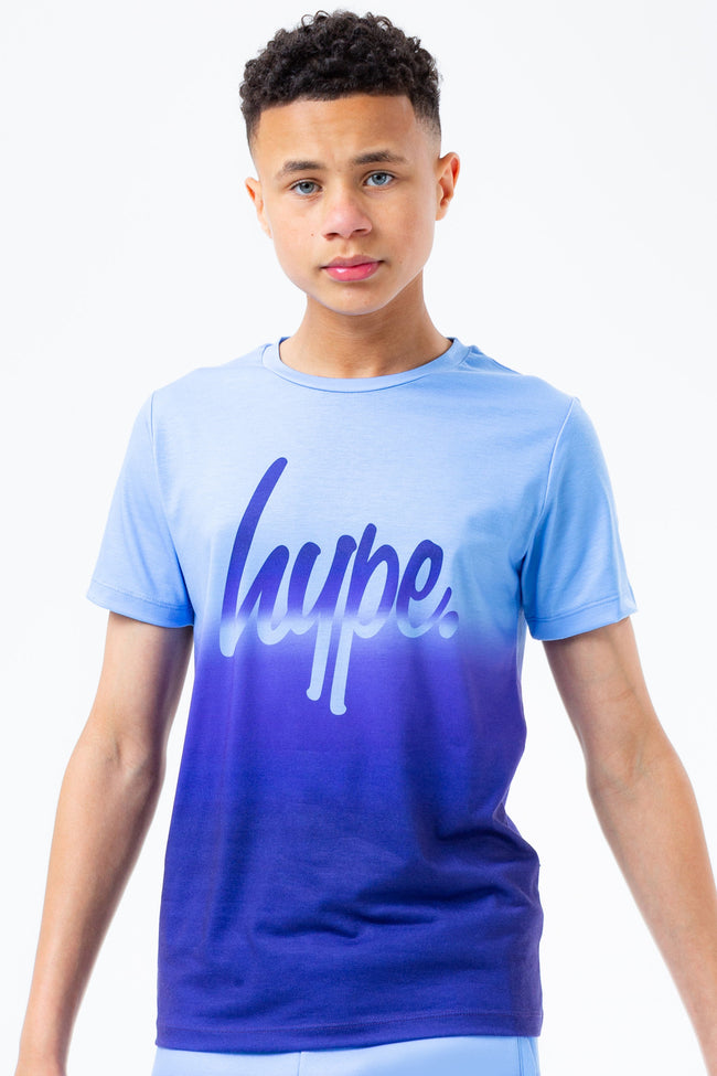 HYPE BLUE COLOUR FADE KIDS TEE