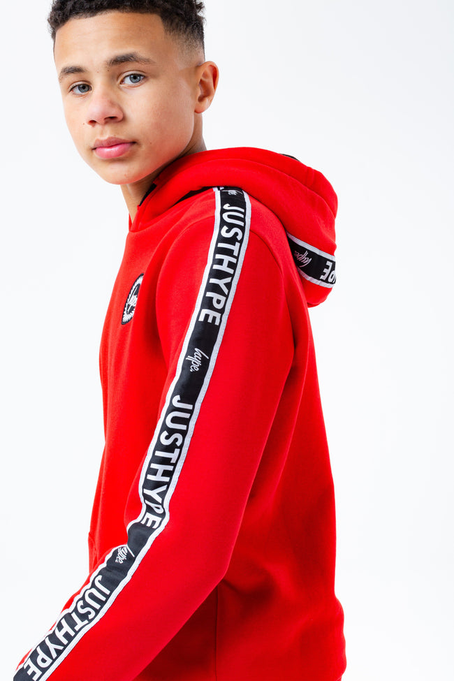 HYPE RED TAPED KIDS PULLOVER HOODIE