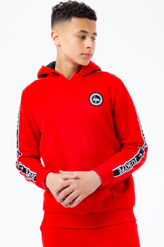 HYPE RED TAPED KIDS PULLOVER HOODIE