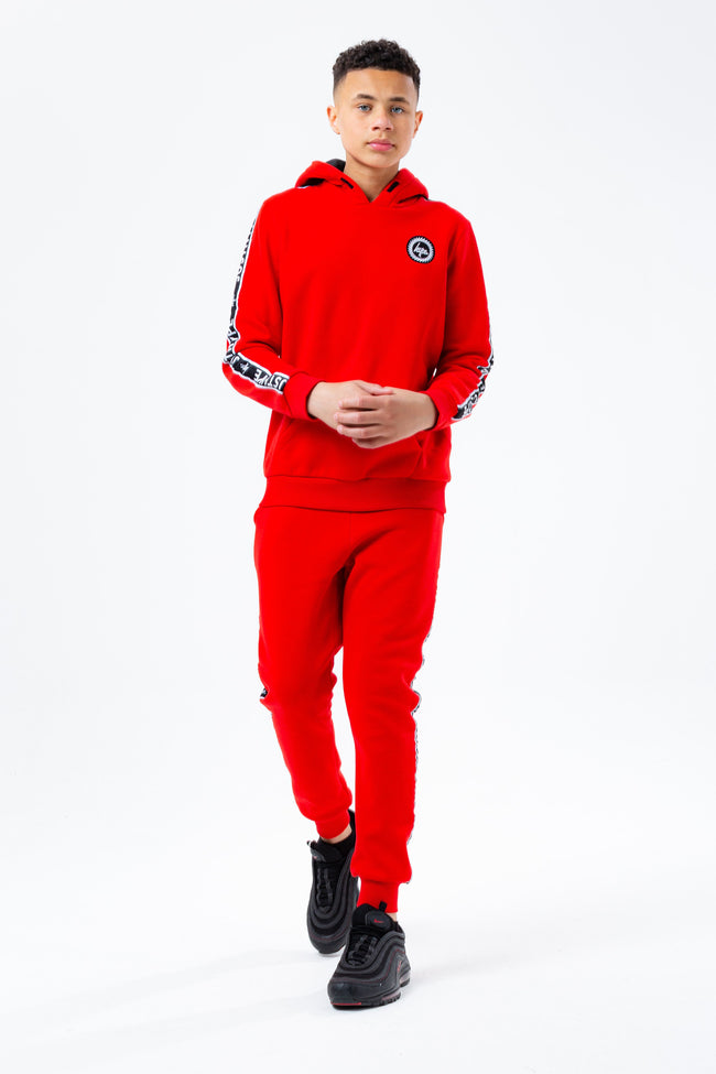 HYPE RED TAPED KIDS PULLOVER HOODIE