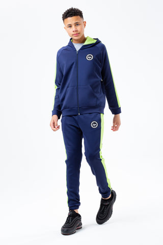 HYPE NEON SIDE STRIPE BOYS ZIP HOODIE