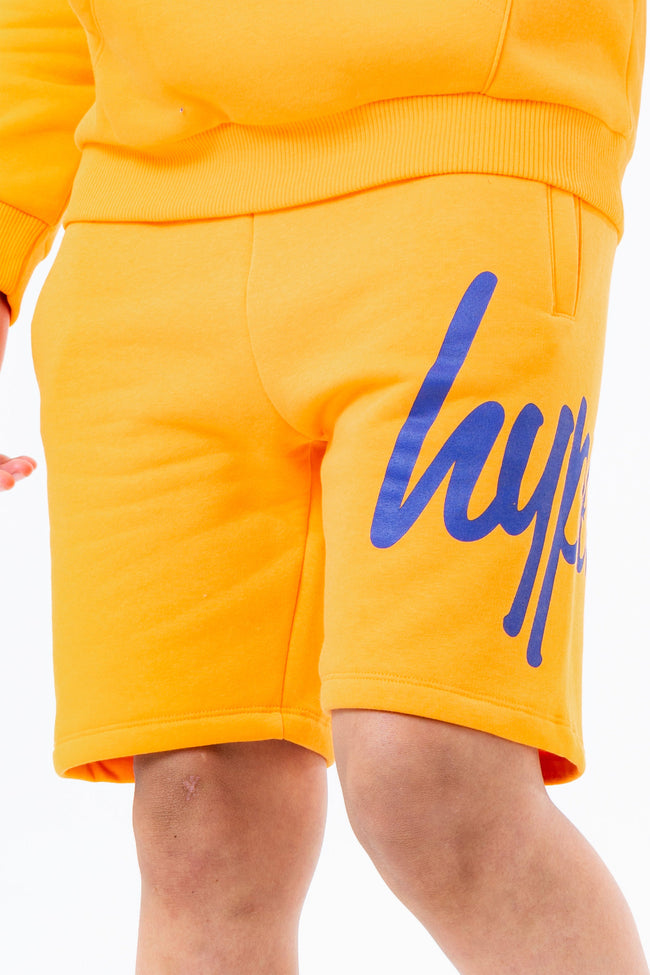 HYPE ORANGE & BLUE KIDS SHORTS