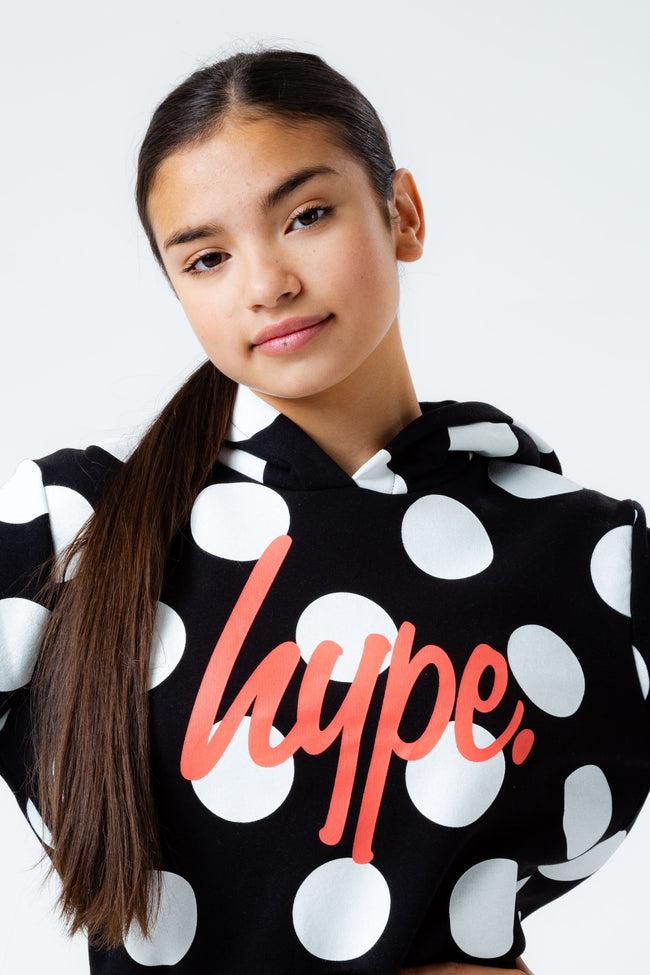 HYPE POLKA GIRLS CROP PULLOVER HOODIE