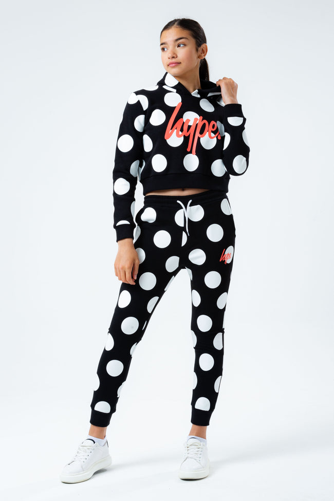 HYPE POLKA GIRLS CROP PULLOVER HOODIE