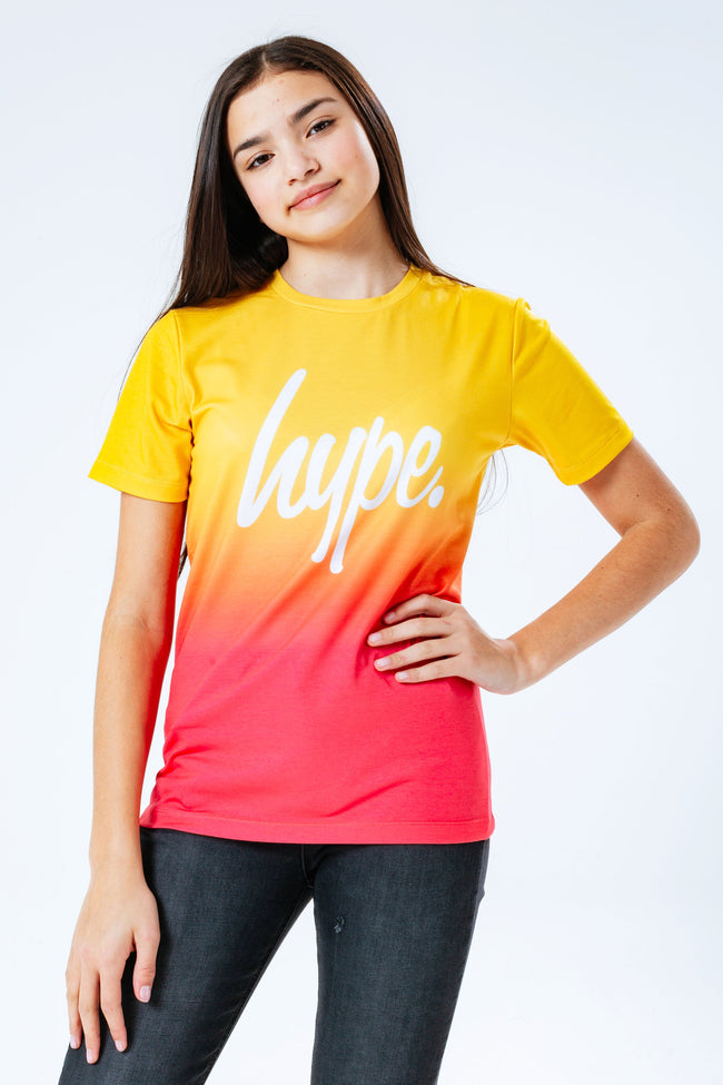 HYPE SUNSET FADE T-SHIRT FOR GIRLS