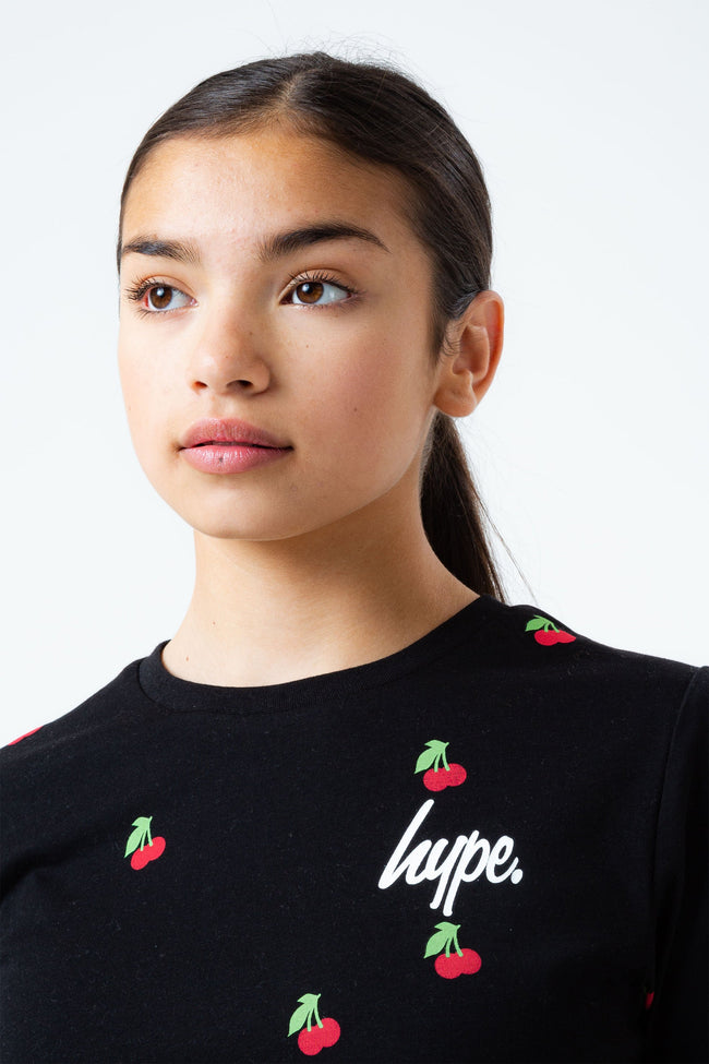 HYPE CHERRY GIRLS CROP T-SHIRT