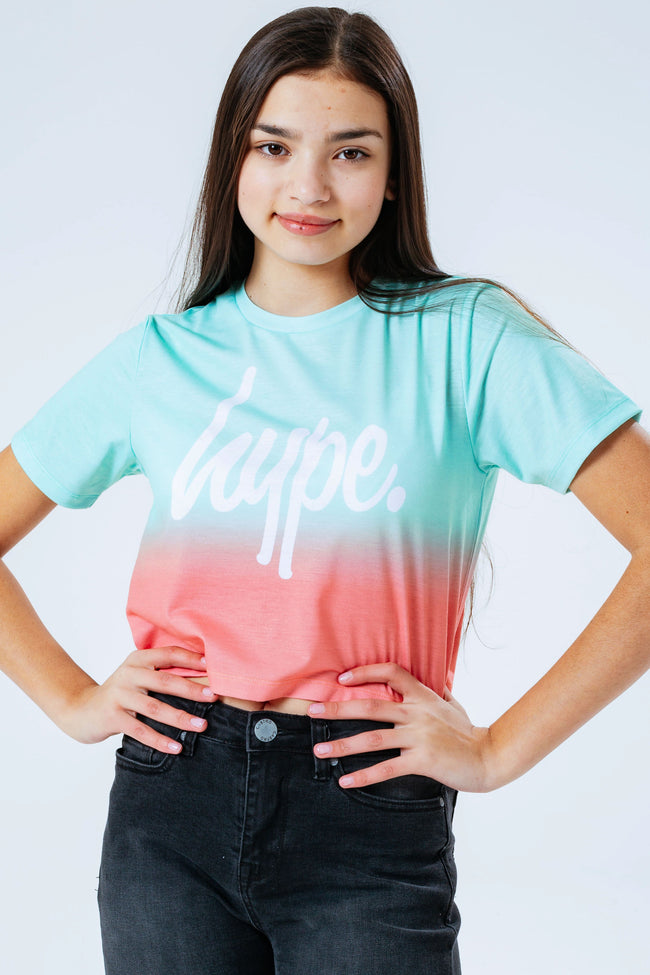 HYPE BUBBLEGUM FIZZ KIDS CROP T-SHIRT