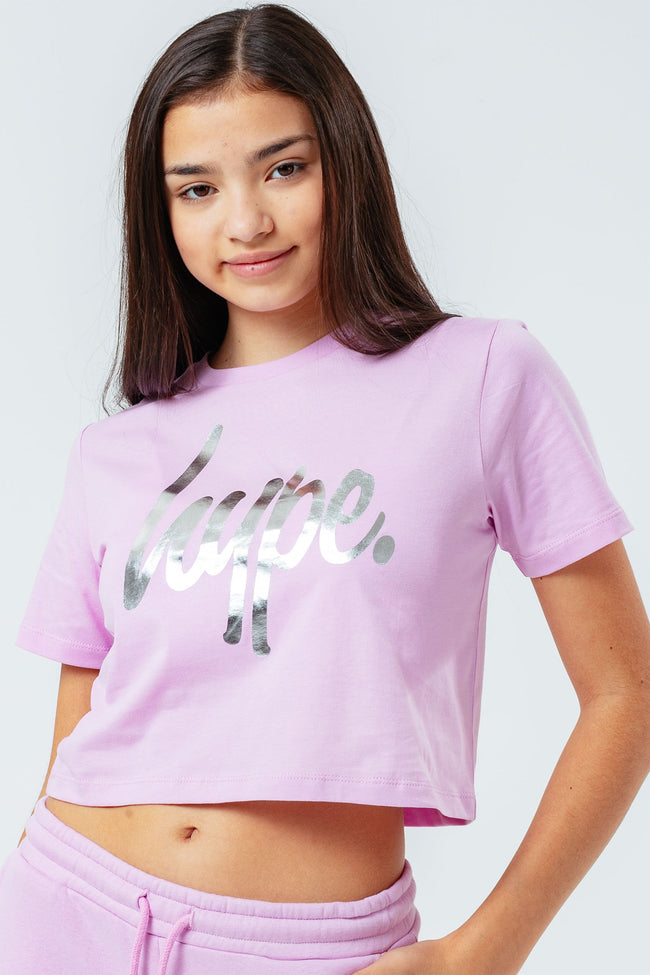 HYPE LILAC KIDS CROP T-SHIRT