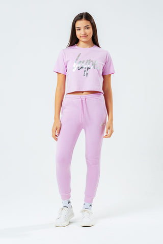 HYPE LILAC KIDS CROP T-SHIRT